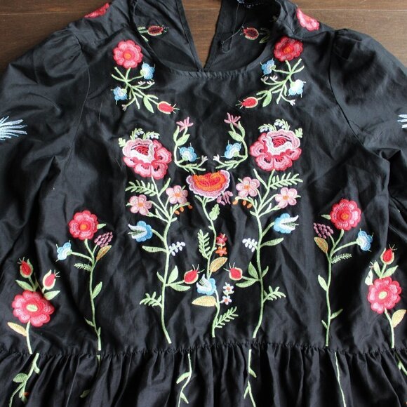 Ethereal, Magic Garden Embroidered Mini Dress - Picture 3 of 7